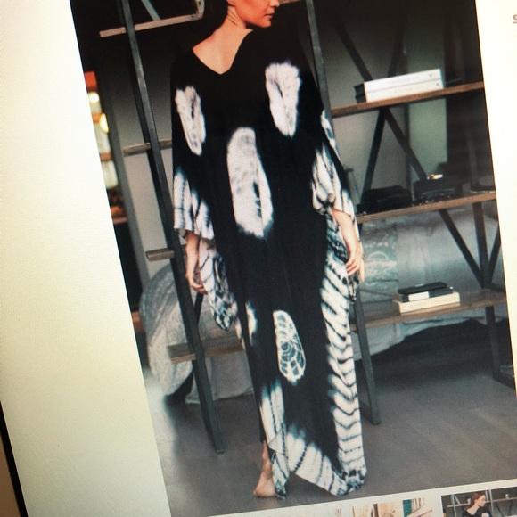 KHADIJAH | Boho Tie Dye Kimono Duster - Picture 3 of 4